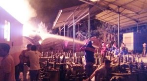 Gudang Penyimpanan Peralatan PLTD Kotamobagu Terbakar