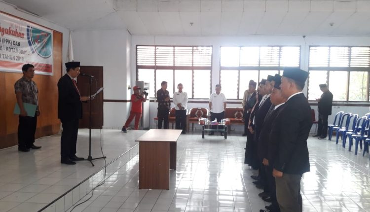 Wawali Hadiri Pelantikan PPK dan PPS se Kotamobagu