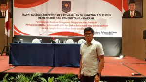 Hadiri Rakortek di Makassar, Harry: Pemkab Bolmong Sudah Bentuk PPID Sejak 2017