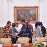 Bupati Depri saat bertemu Presiden Jokowi