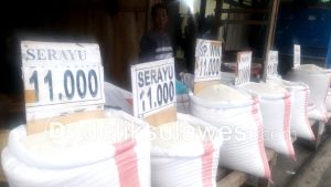 Di Pasar 23 Maret Harga Beras Turun