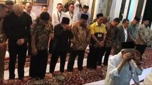 Deddy Corbuzier Salat Magrib Diimami KH Ma’ruf Amin