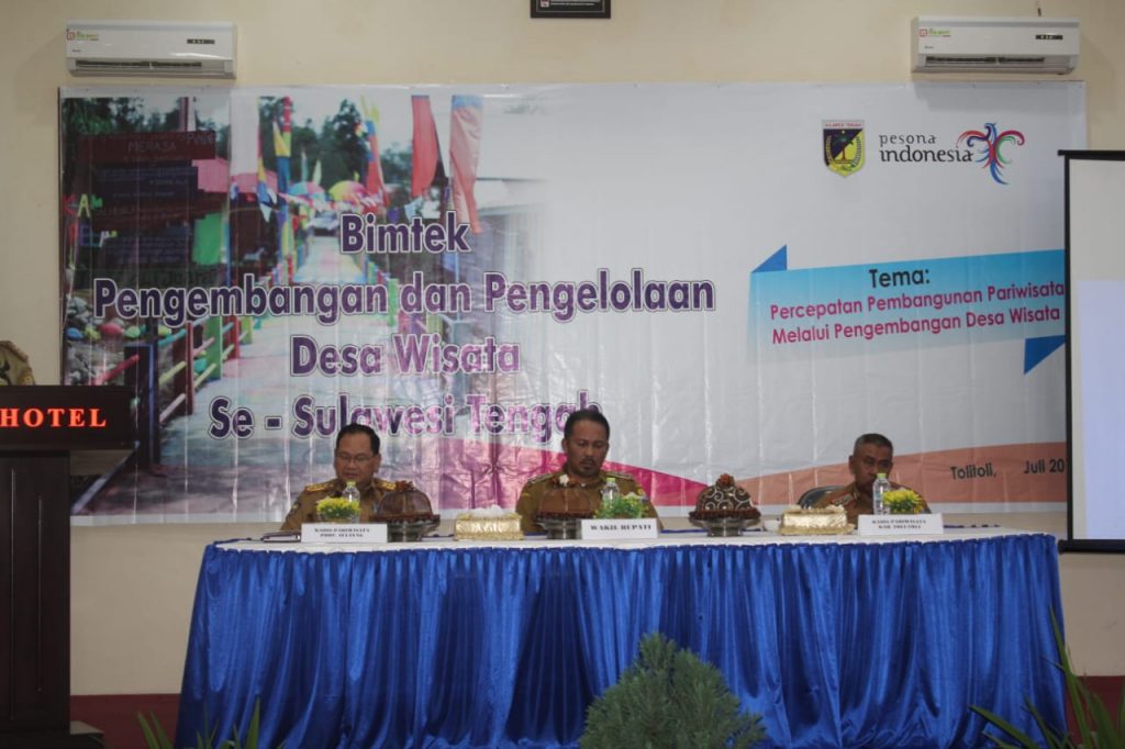 Pemkab Toli-Toli Tuan Rumah Bimtek Pengembangan dan Pengelolaan Desa Wisata se Sulteng