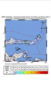 Gempa Berkekuatan 4,9 SR Guncang Bolmut