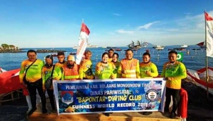 Dispar Boltim Utus 12 Penyelam Guinnes World Record di Manado