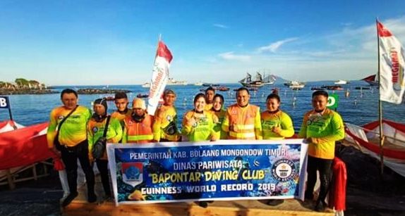 Dispar Boltim Utus 12 Penyelam Guinnes World Record di Manado