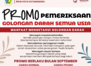 RSUD Kotamobagu Promo Harga Pemeriksaan Golongan Darah, Berlaku Hanya September