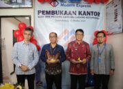 Pj. Wali Kota Kotamobagu, Abdullah Mokoginta Hadiri Peresmian Kantor BPR Modern Express Cabang Kotamobagu